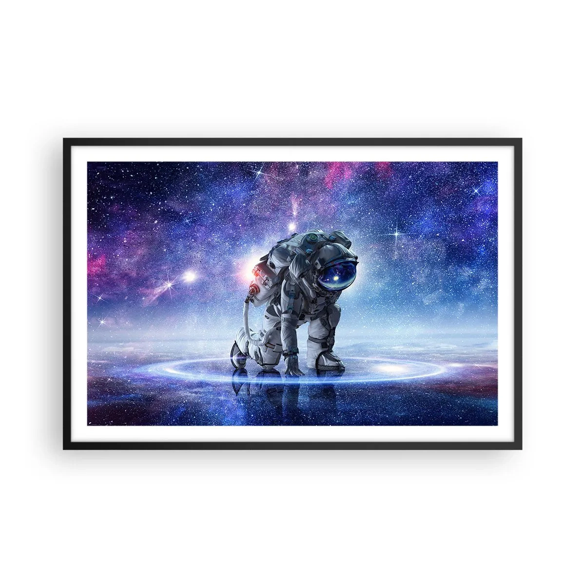 Poster în ramă neagră - Cerul înstelat de deasupra mea - 91x61 cm