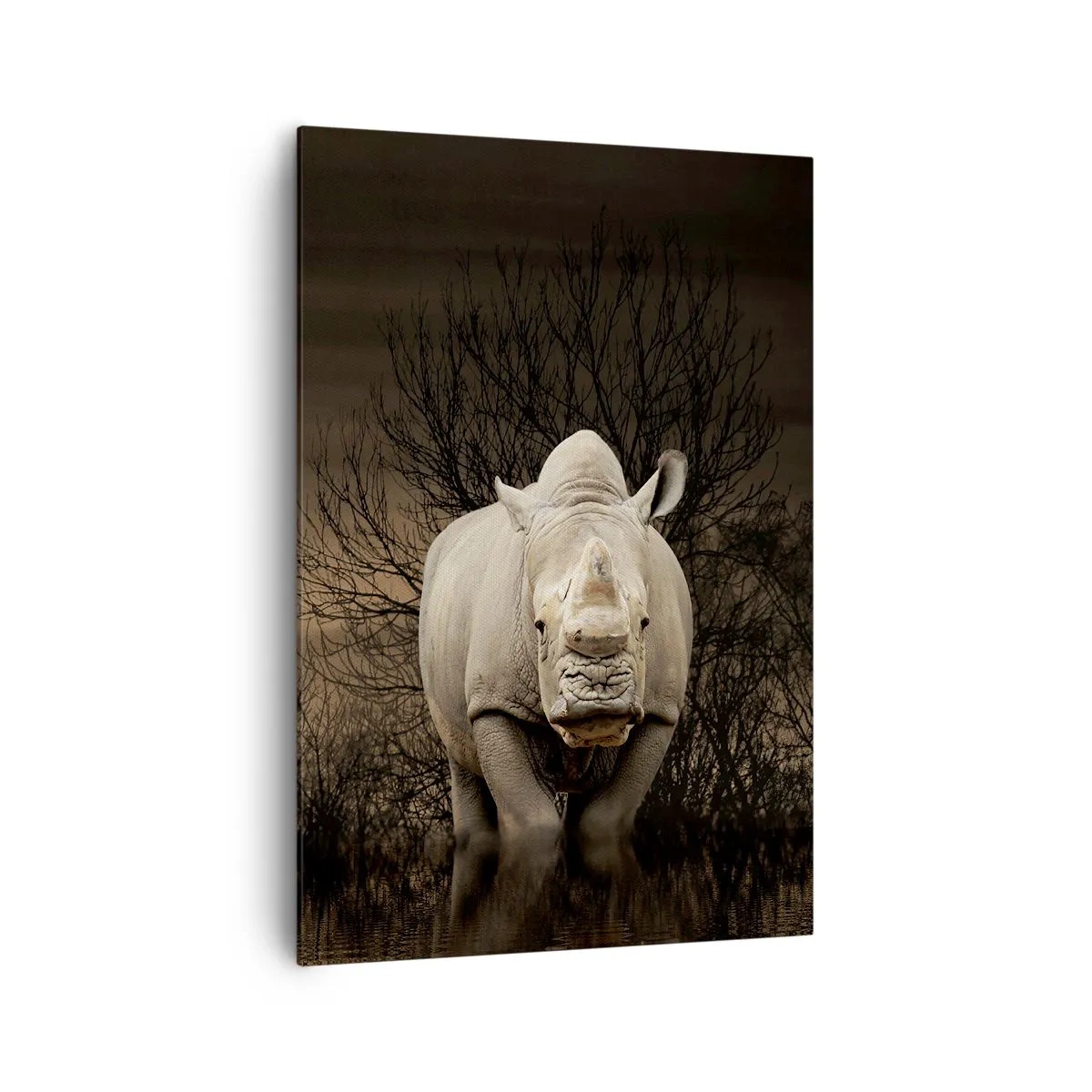 Tablou pe pânză - Albul împotriva naturii - 70x100 cm