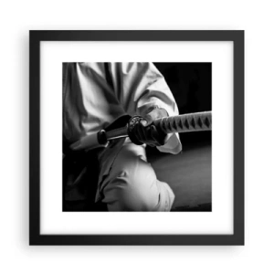 Poster în ramă neagră - Sufletul unui războinic - 30x30 cm