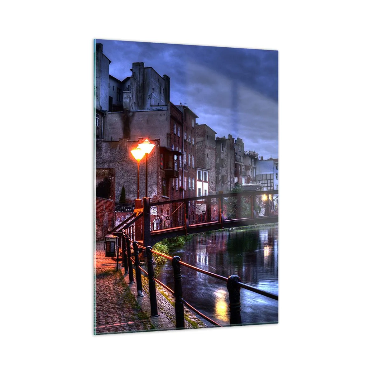 Tablou pe sticlă - Tu nu știai că Bydgoszcz arată așa - 50x70 cm