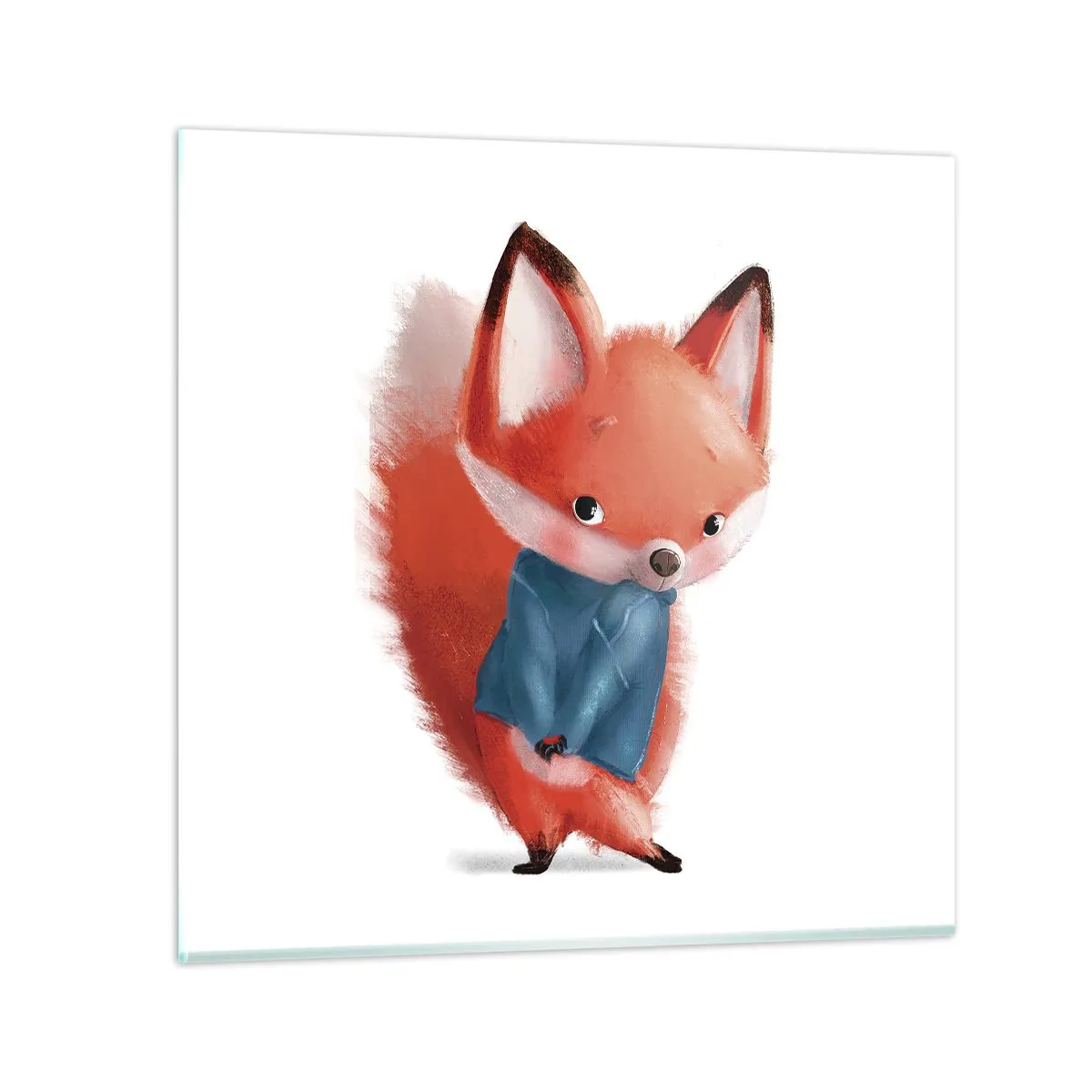 Tablou pe sticlă - Îmi vine bine? - 70x70 cm