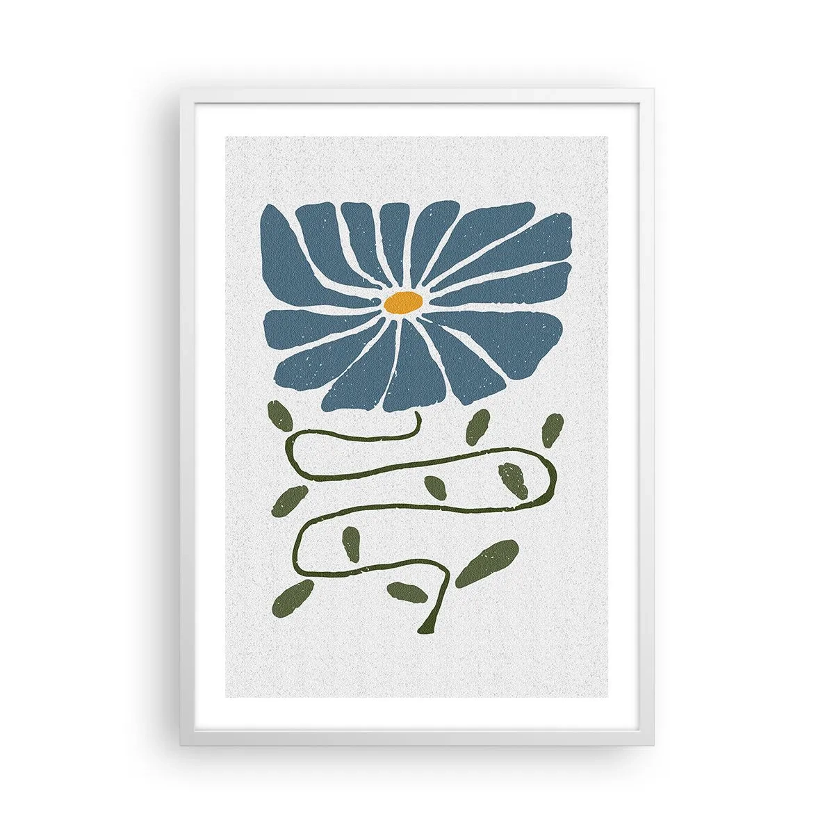 Poster în ramă albă - De la creangă la floare - 50x70 cm