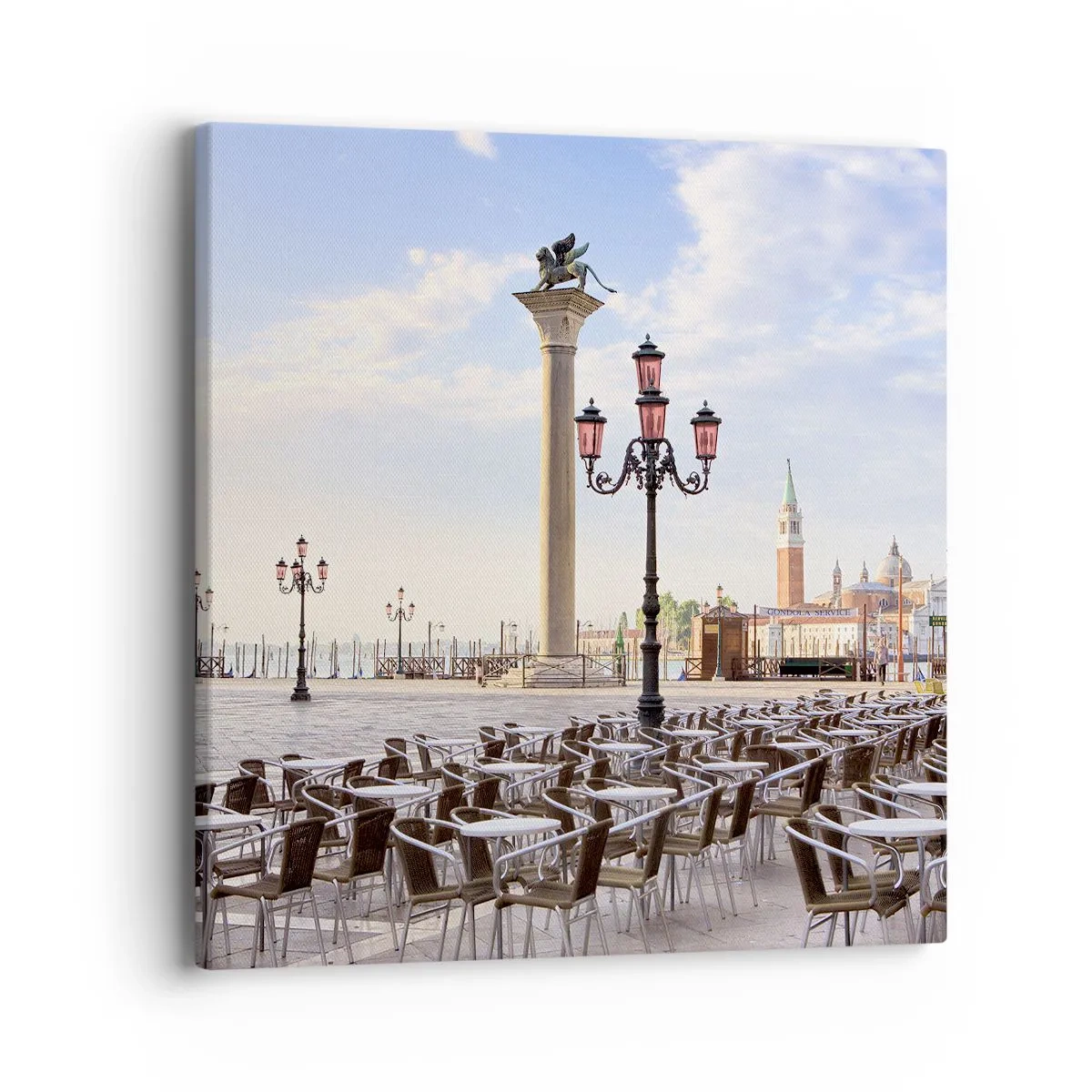 Tablou pe pânză - Poftiți, totul e gata - 40x40 cm