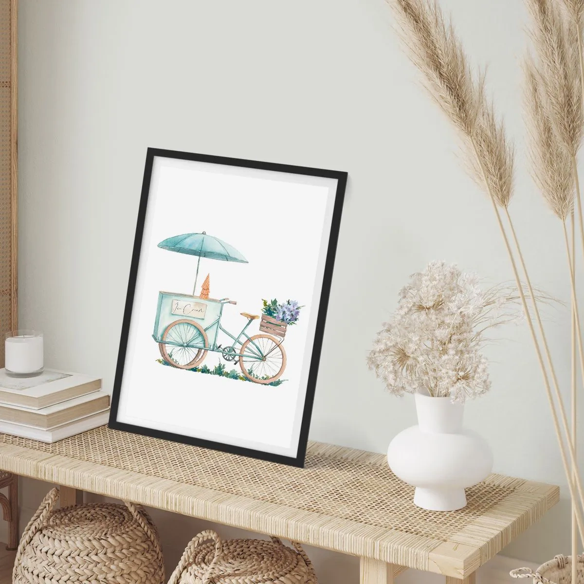 Poster în ramă neagră - O dulce amintire de vară - 50x70 cm