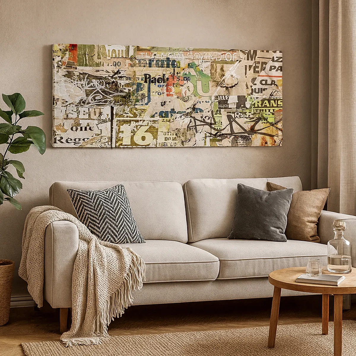 Tablou pe pânză - Oh, se întâmplă... - 30x30 cm