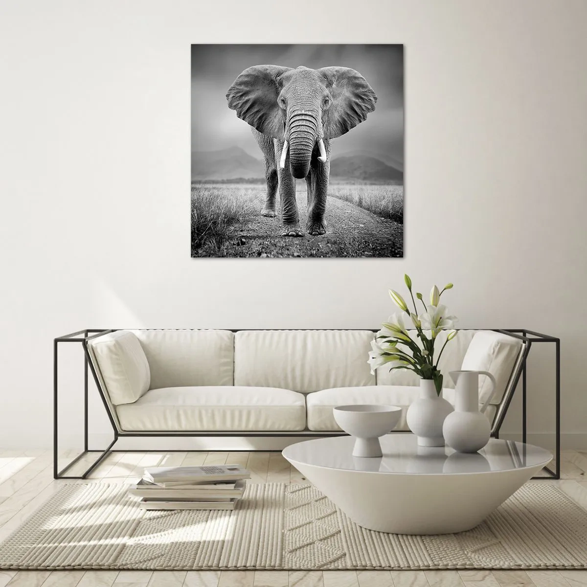 Tablou pe sticlă - Gazda te salută - 30x30 cm