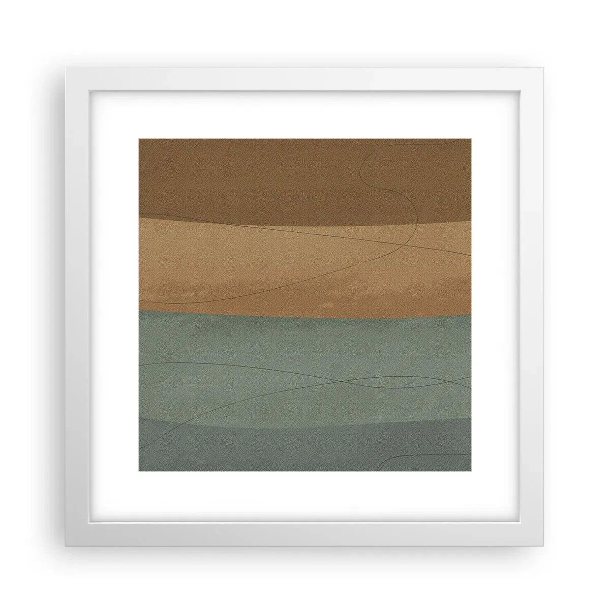 Poster în ramă albă - Compoziție orizontală - 30x30 cm