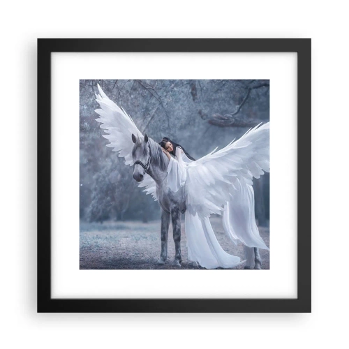 Poster în ramă neagră - Moment inspirat - 30x30 cm