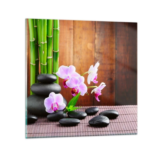 Tablou pe sticlă - Experimentați deliciile Orientului - 30x30 cm