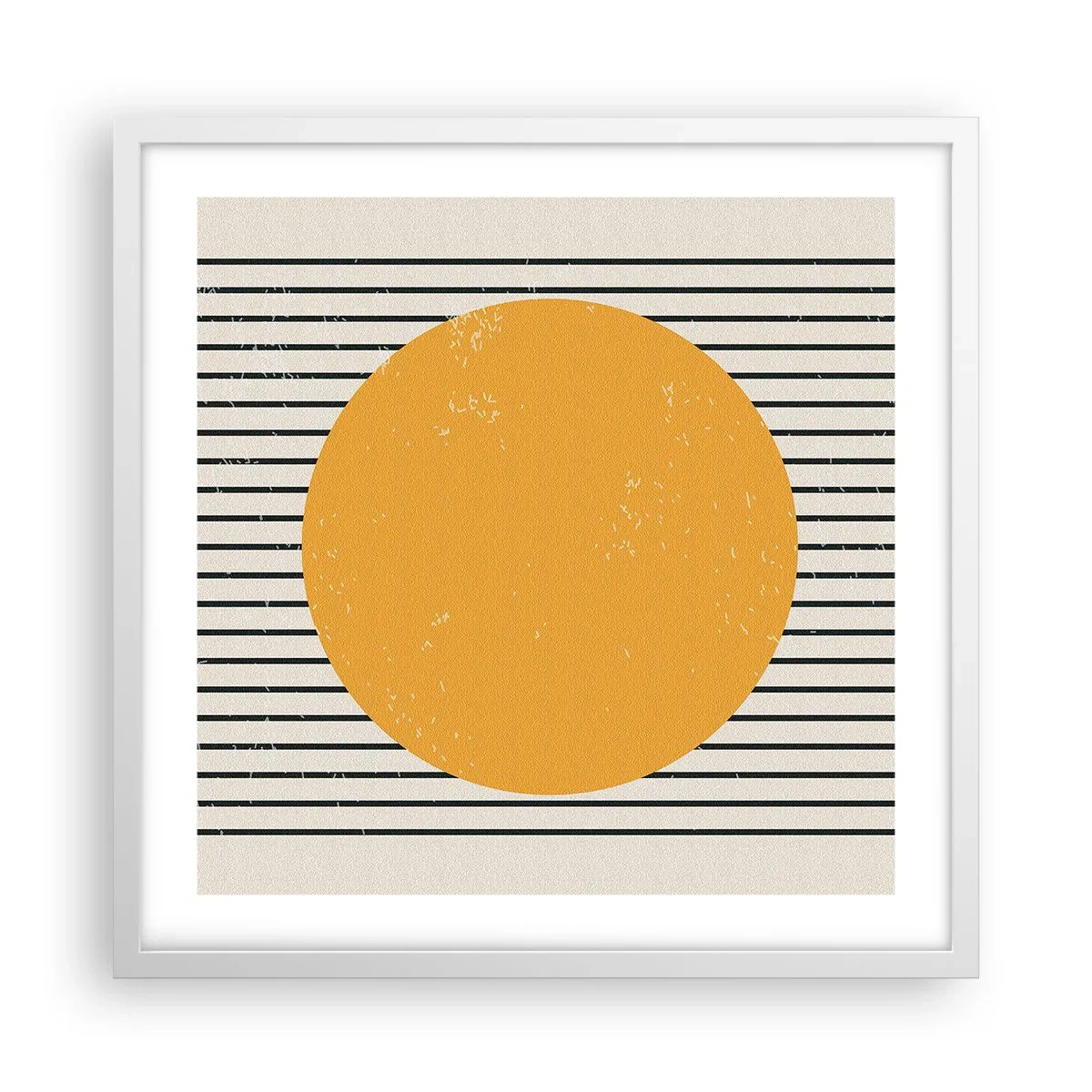Poster în ramă albă - Puterea simplității - 50x50 cm