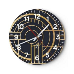 Ceas de perete - Ceas pe sticlă - Întoarcerea lucrurilor - 40x40 cm