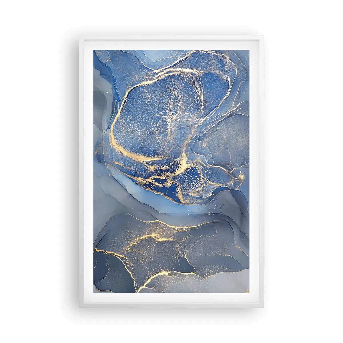 Poster în ramă albă - Praf de aur - 61x91 cm