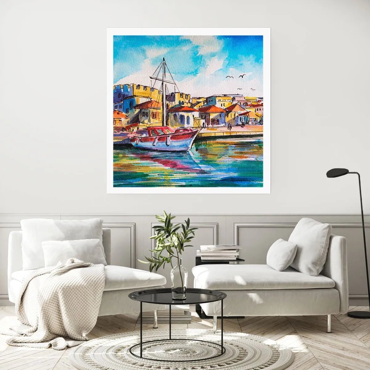 Poster - Curcubeu după-amiază - 60x60 cm