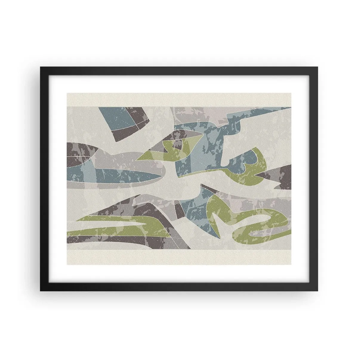 Poster în ramă neagră - Compoziție din spatele geamului - 50x40 cm