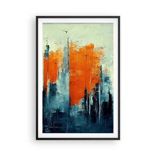Poster în ramă neagră - Peisaj modern - 61x91 cm