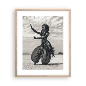 Poster în ramă de stejar deschis - Dansul insulelor sudice - 40x50 cm