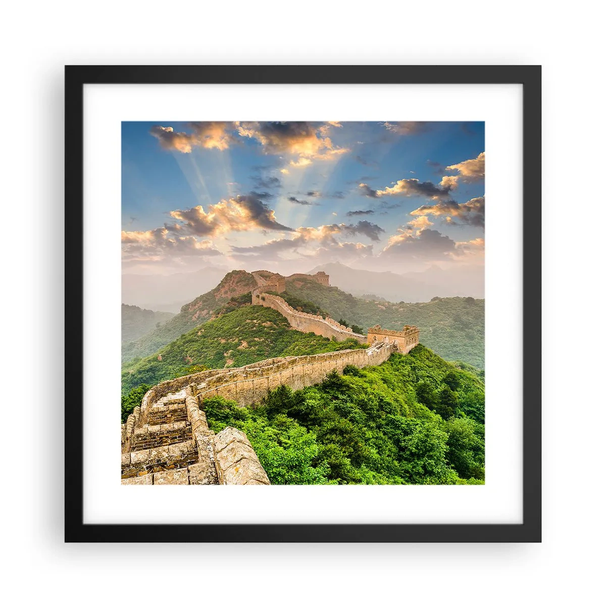 Poster în ramă neagră - Măreția netrecătoare - 40x40 cm