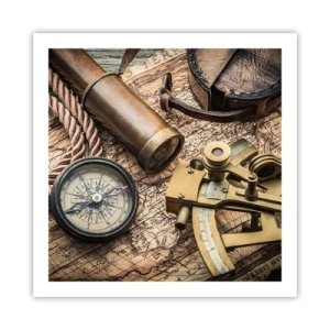 Poster - Stabilește cursul - 60x60 cm