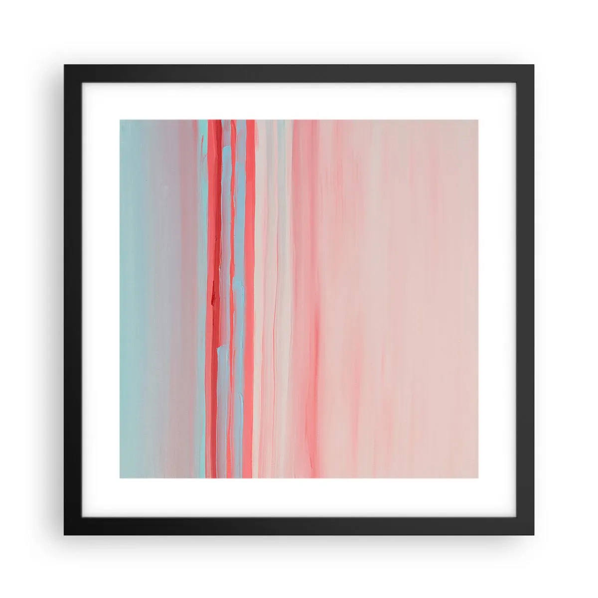 Poster în ramă neagră - Abstracție în zori - 40x40 cm