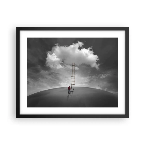 Poster în ramă neagră - Orice este posibil - 50x40 cm