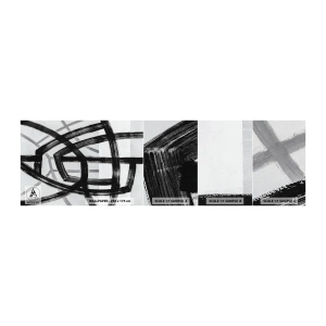 Mostră tapet autocolant Deluxe Sticker - Construind adâncimea - liniuțe, Bucată, Modern - 100x30 cm