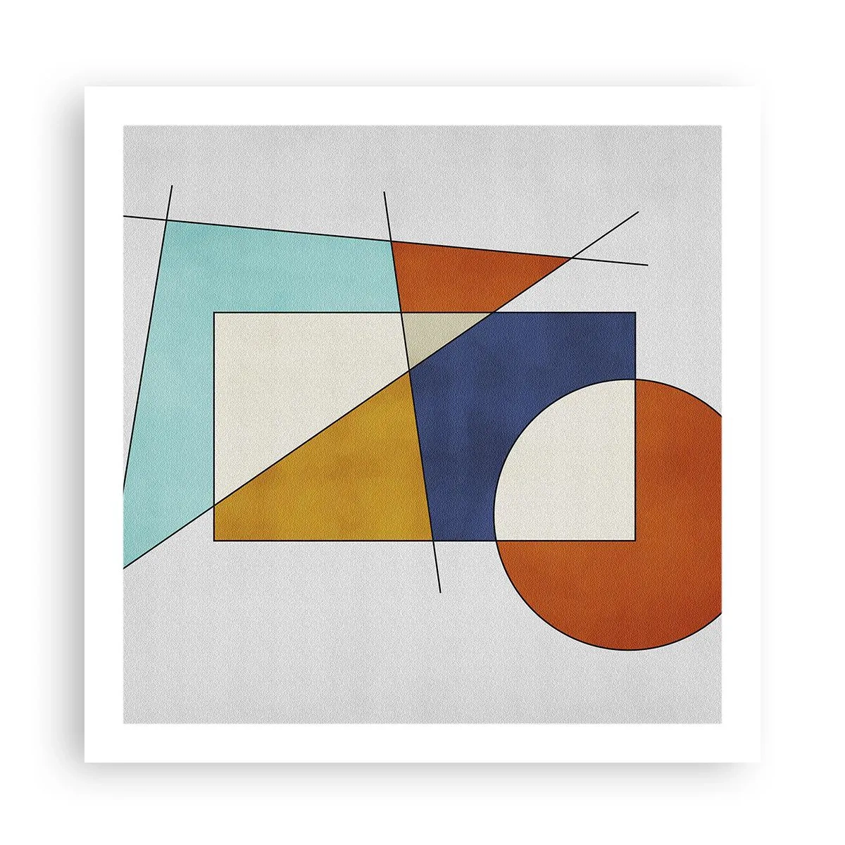 Poster - Abstracție: distracție modernistă - 60x60 cm