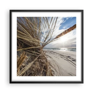 Poster în ramă neagră - O întâlnire a elementelor - 50x50 cm