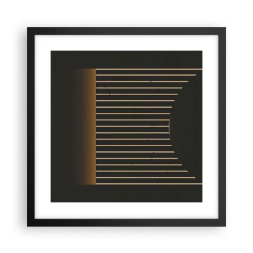 Poster în ramă neagră - Explorați întunericul - 40x40 cm