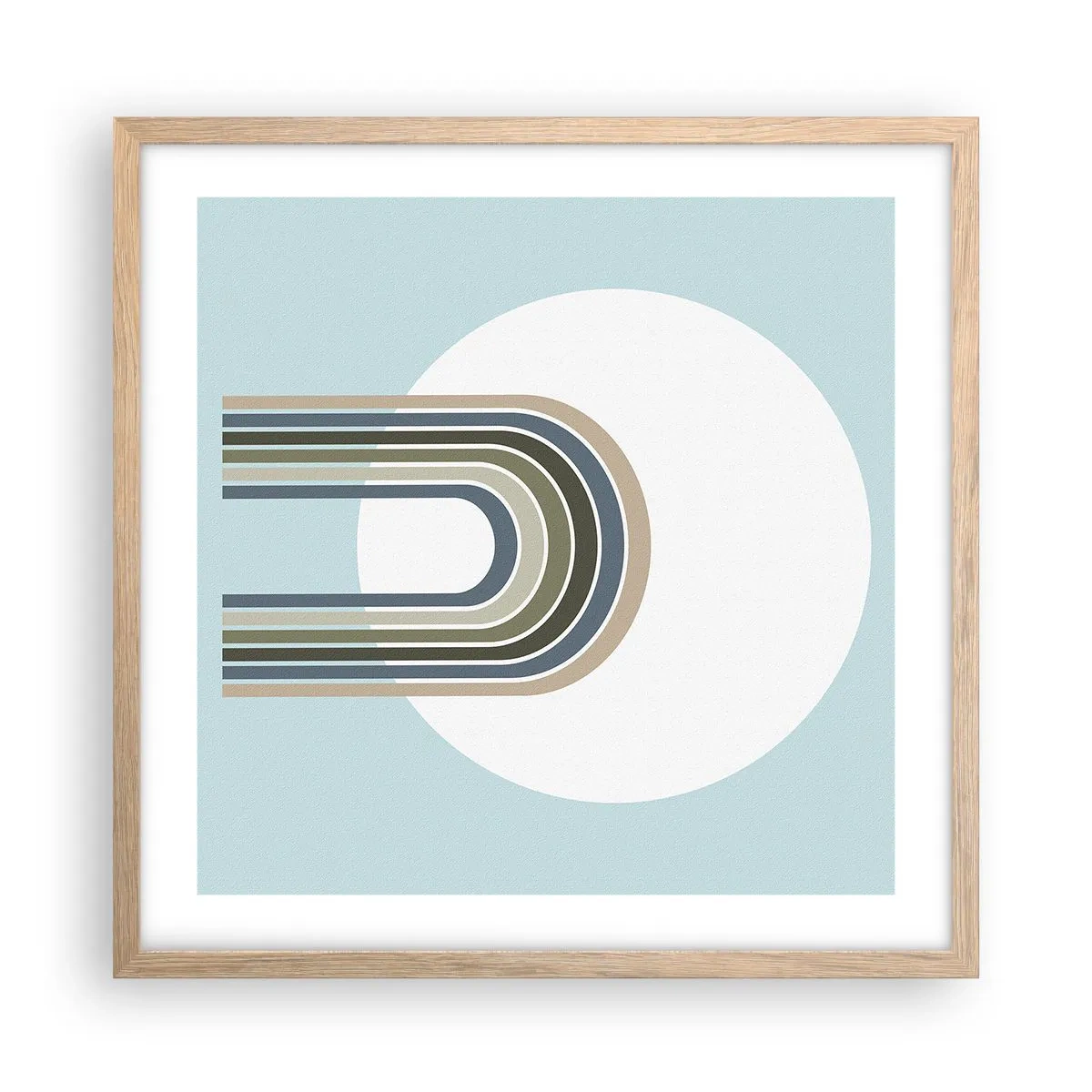 Poster în ramă de stejar deschis - Atracție irezistibilă - 50x50 cm