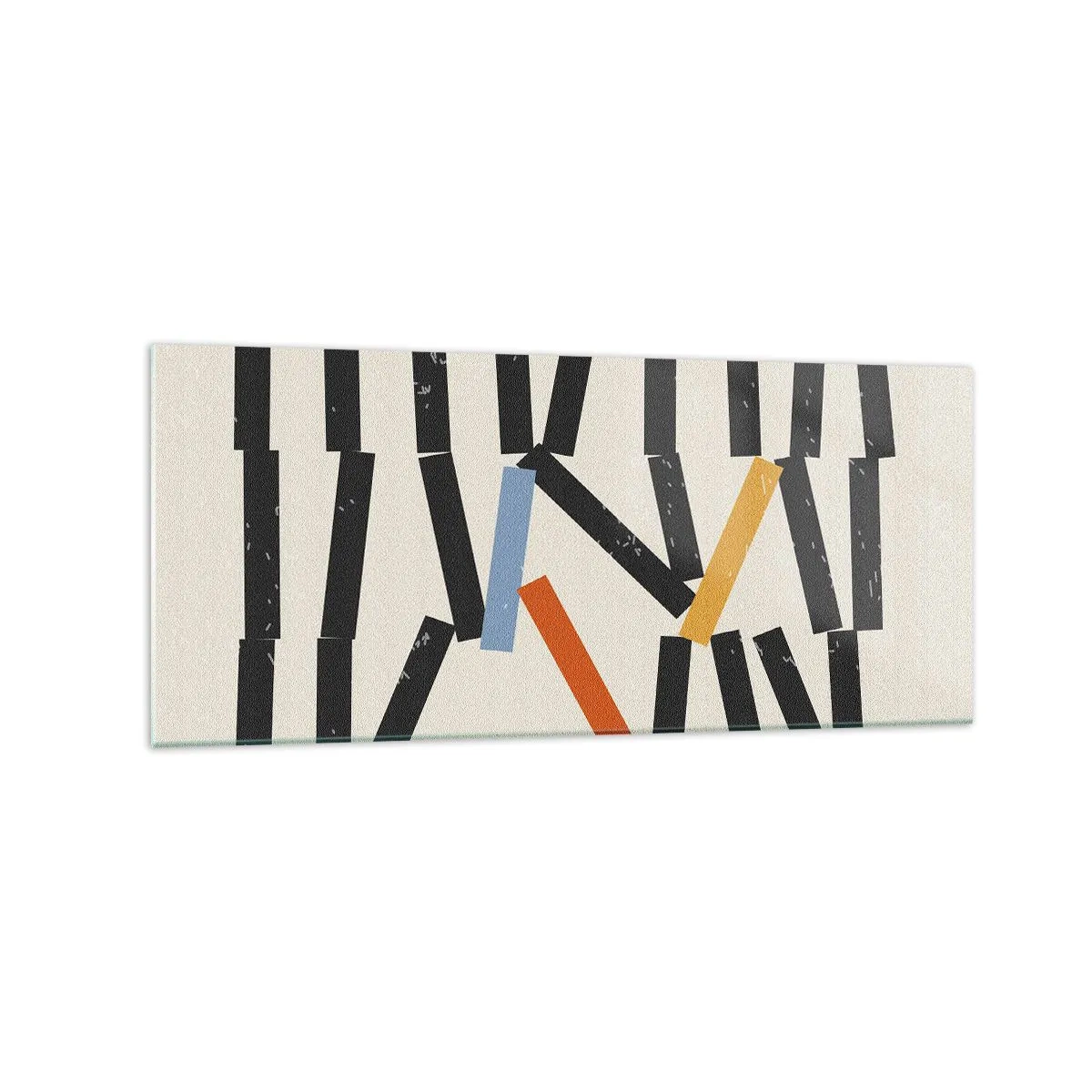 Tablou pe sticlă - Domino - compoziție - 120x50 cm