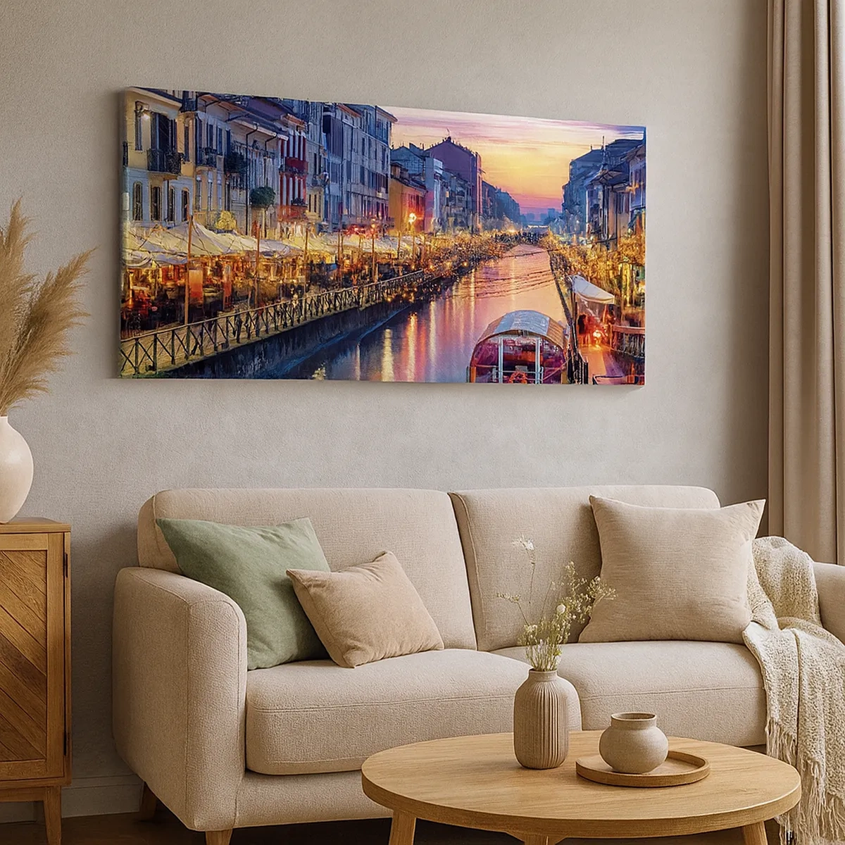 Tablou pe pânză - O seară de lumină și distracție - 30x30 cm