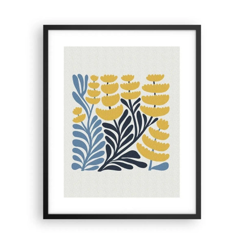 Poster în ramă neagră - Ogor însorit - 40x50 cm