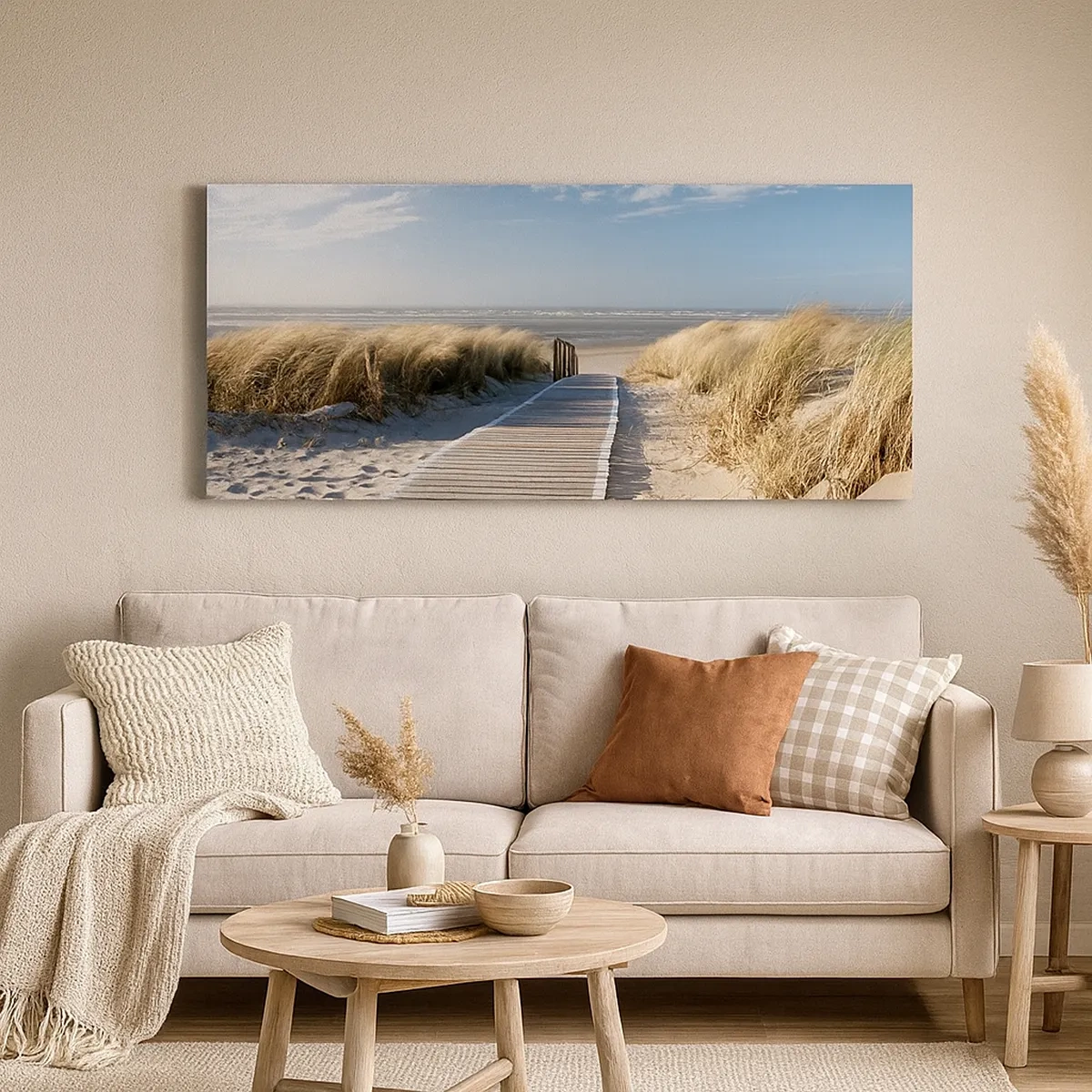 Tablou pe pânză - În spatele dunei, în zumzetul ierbii - 30x30 cm