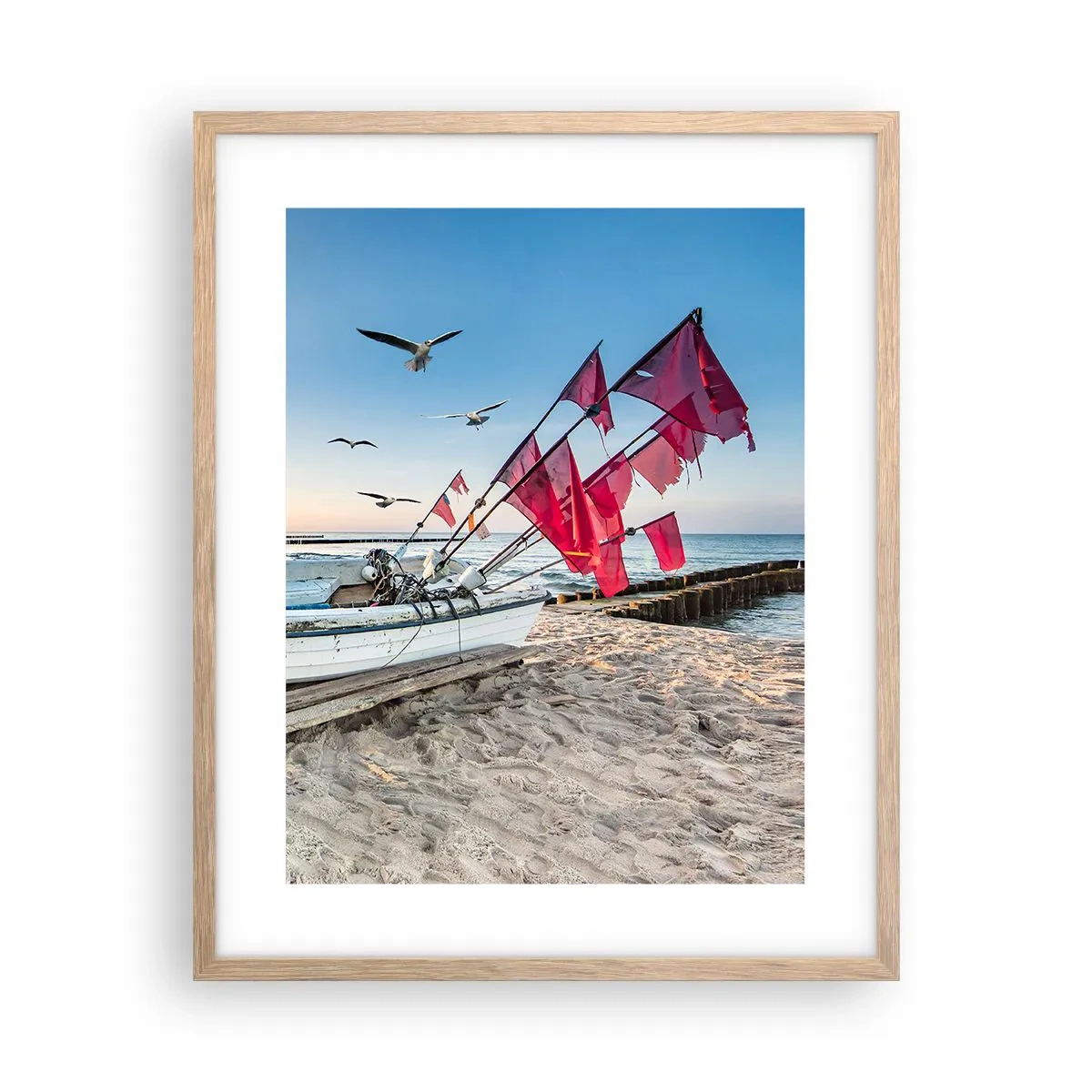 Poster în ramă de stejar deschis - O odihnă binemeritată - 40x50 cm