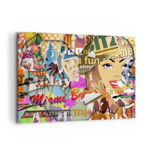 Tablou pe pânză - Flashback-uri de vacanță - 100x70 cm