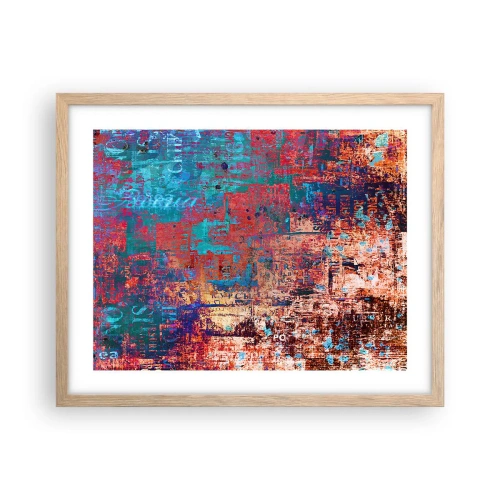 Poster în ramă de stejar deschis - Memorie și uitare - 50x40 cm
