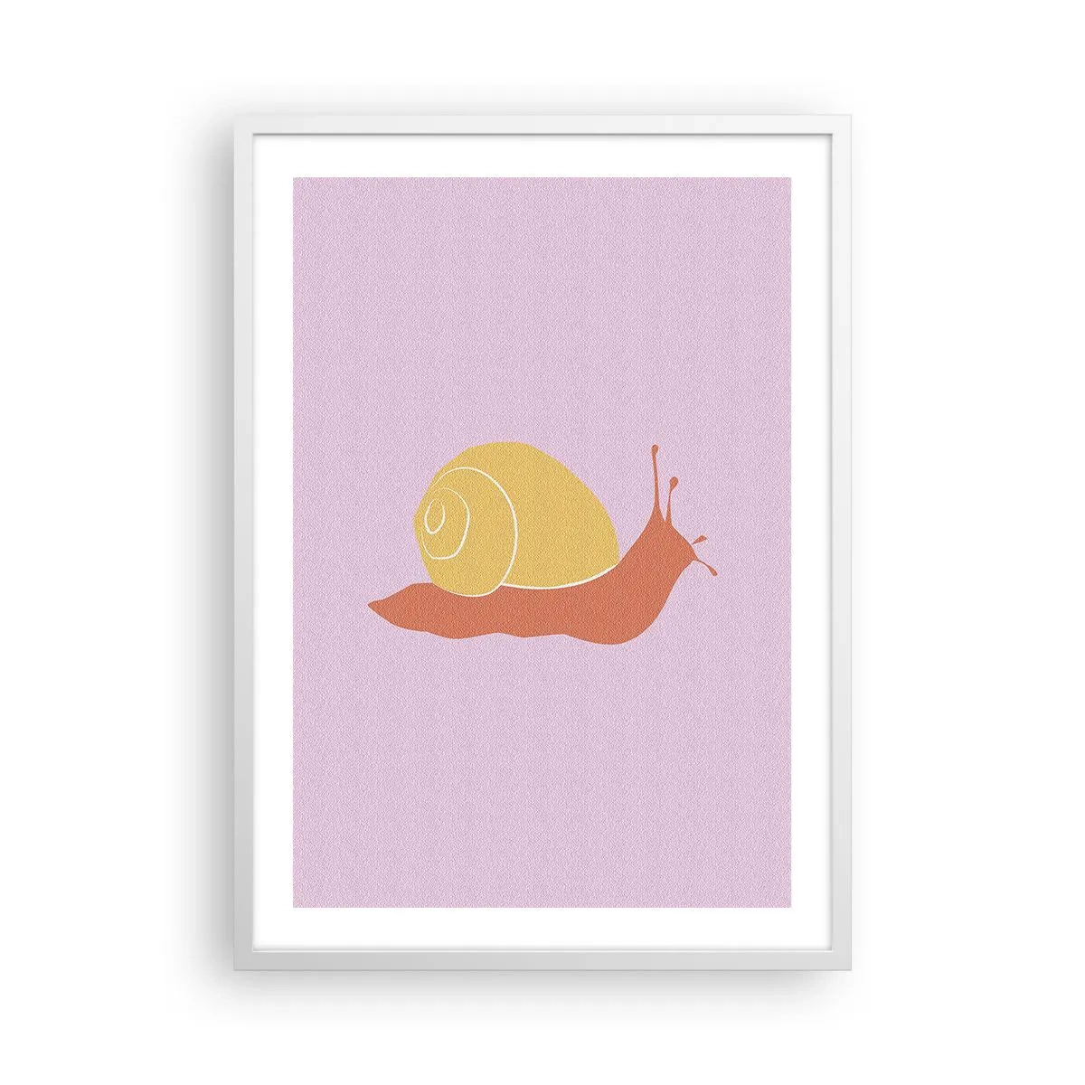 Poster în ramă albă - Nu e nicio grabă - 50x70 cm