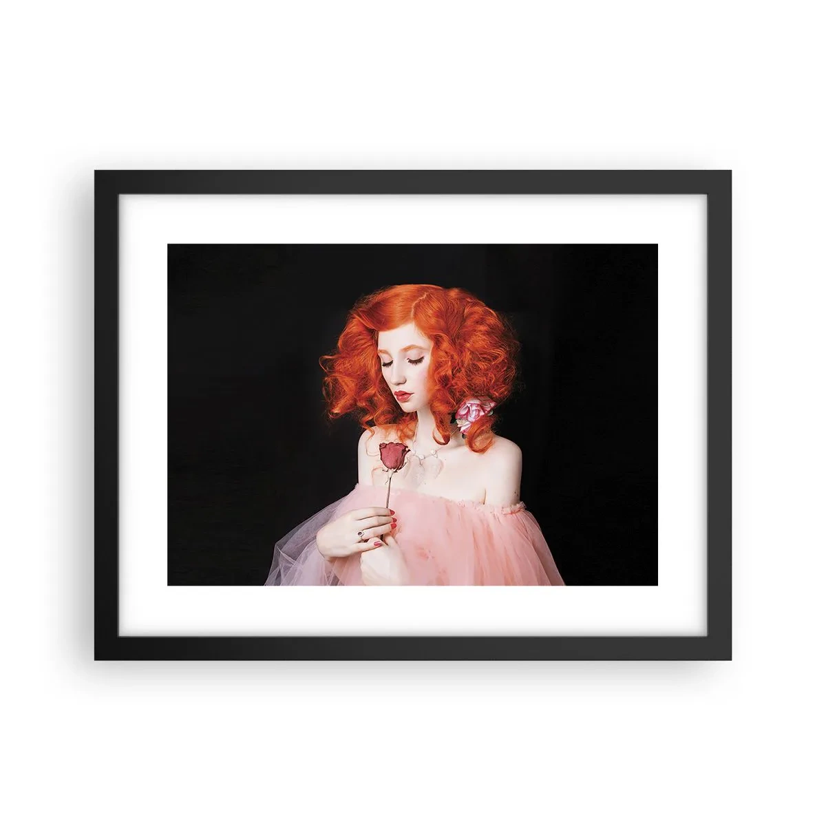 Poster în ramă neagră - În stil baroc - 40x30 cm