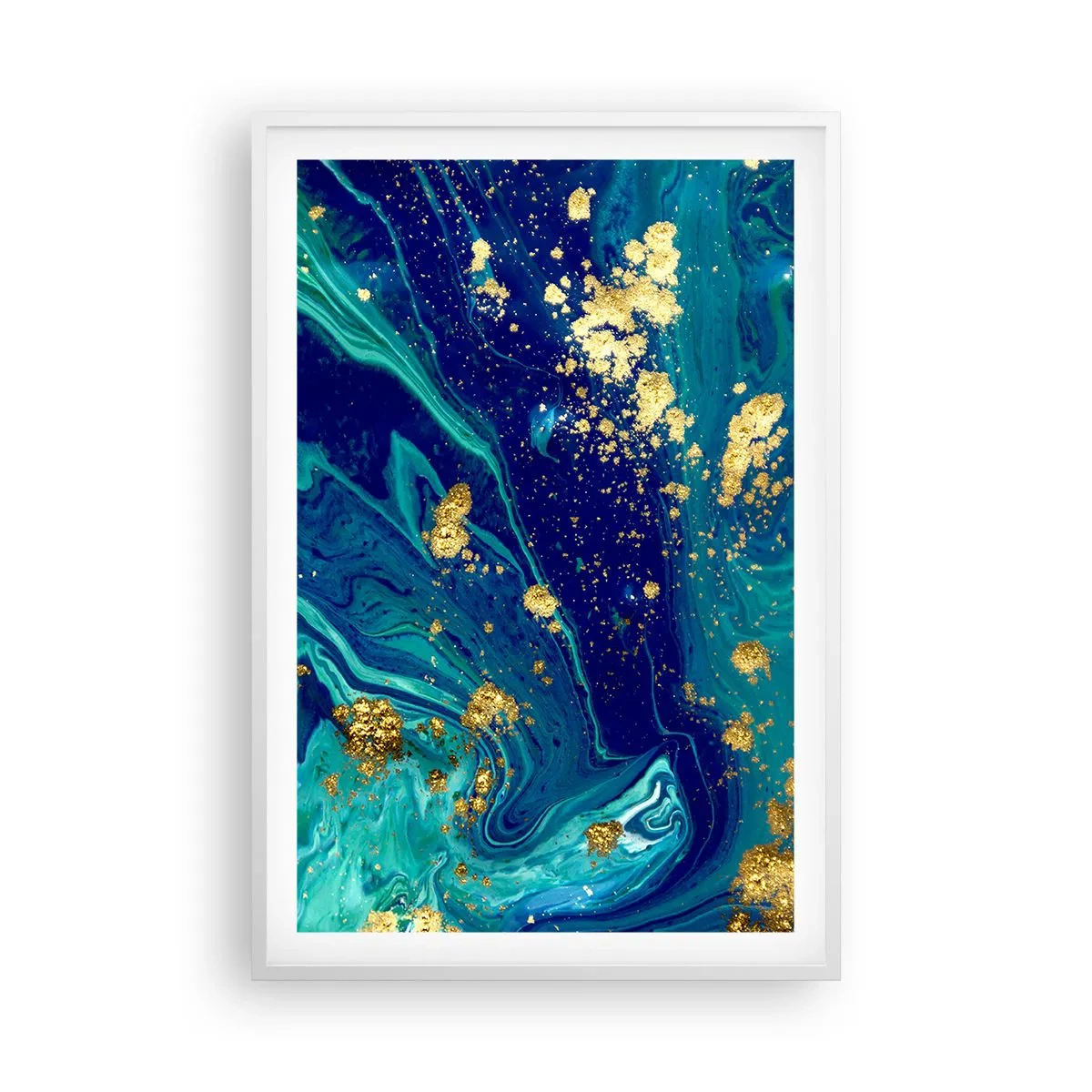 Poster în ramă albă - Petale de soare  - 61x91 cm