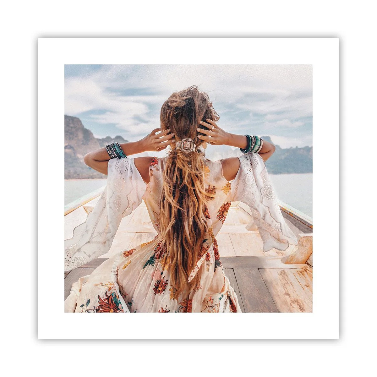 Poster - Pe drumul spre fericire - 40x40 cm