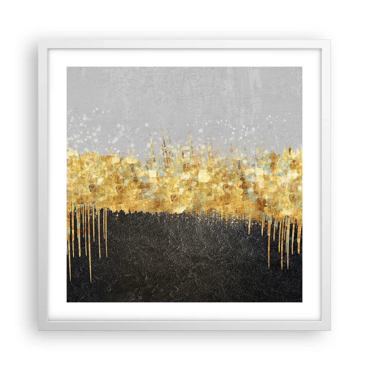 Poster în ramă albă - Înăuntru și în sus - 50x50 cm