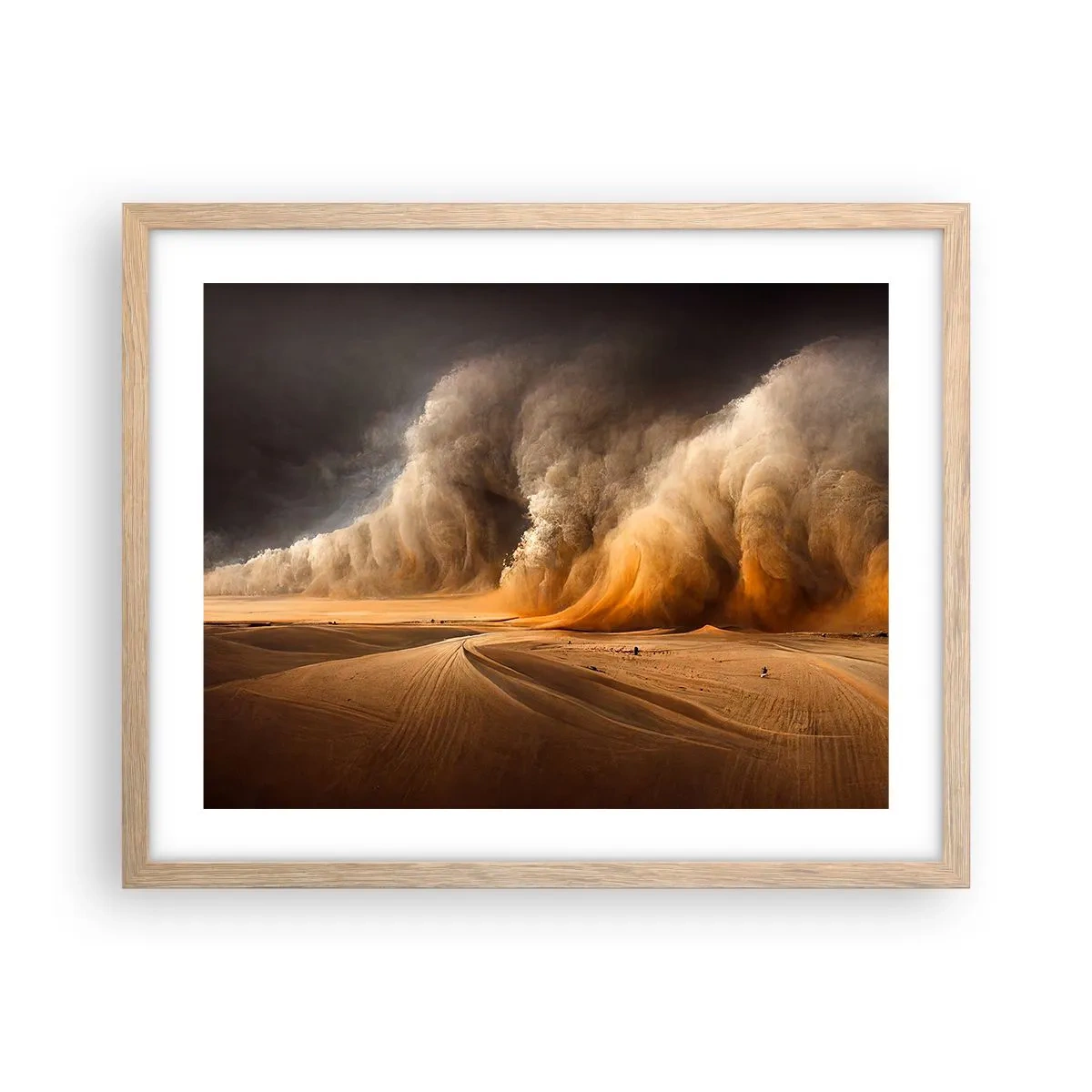 Poster în ramă de stejar deschis - Mânia deșertului - 50x40 cm