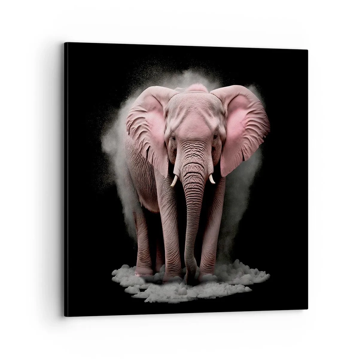 Tablou pe pânză - Să nu te gândești la elefantul roz! - 70x70 cm