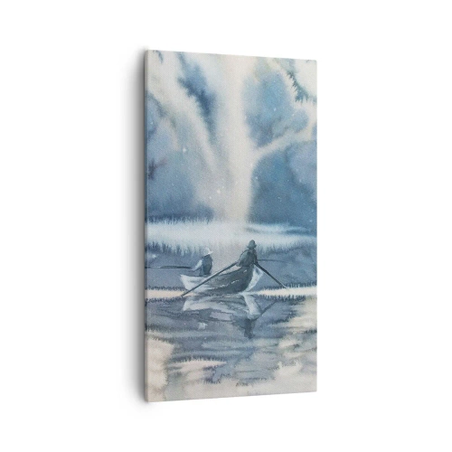 Tablou pe pânză - Pescarii în paradisul lor - 55x100 cm