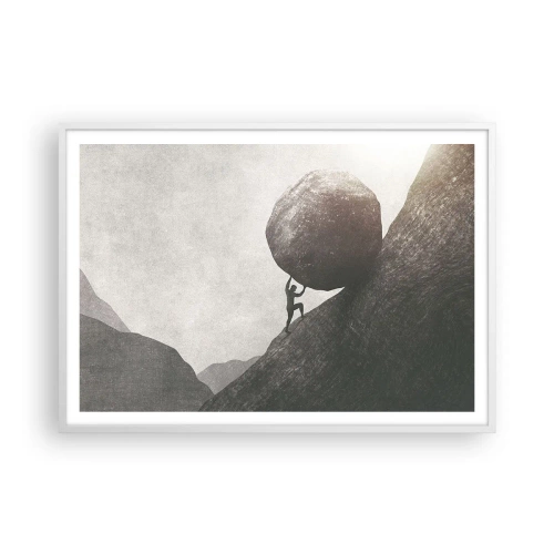 Poster în ramă albă - Cred, în ciuda așteptărilor - 100x70 cm