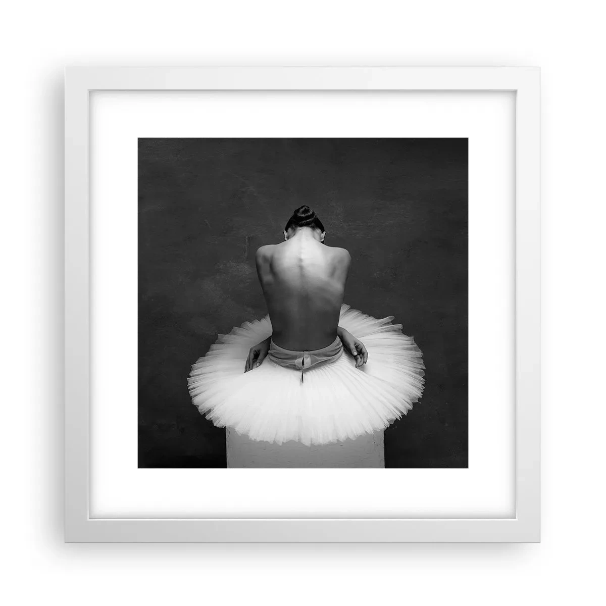 Poster în ramă albă - Chiar înflorește - 30x30 cm