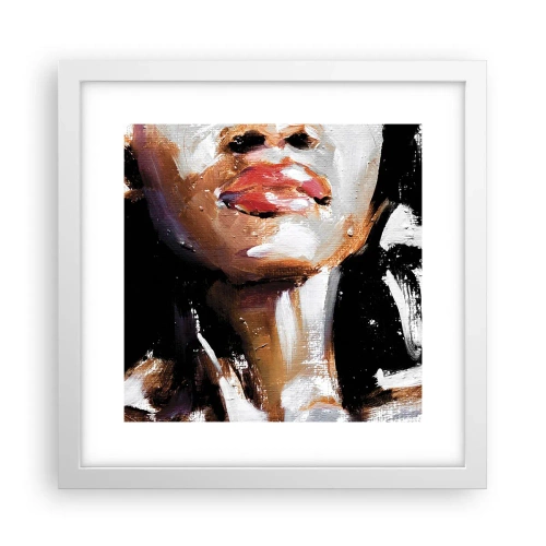 Poster în ramă albă - Mândrie fără prejudecăți - 30x30 cm