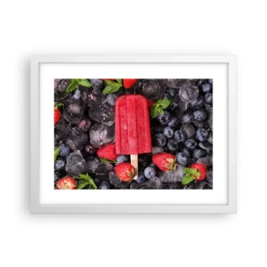 Poster în ramă albă - Umbra unei veri fierbinți - 40x30 cm