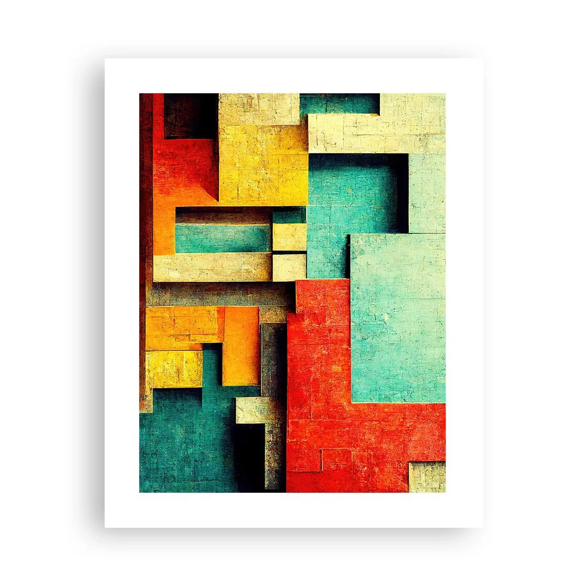 Poster - Festival de unghiuri drepte - 40x50 cm