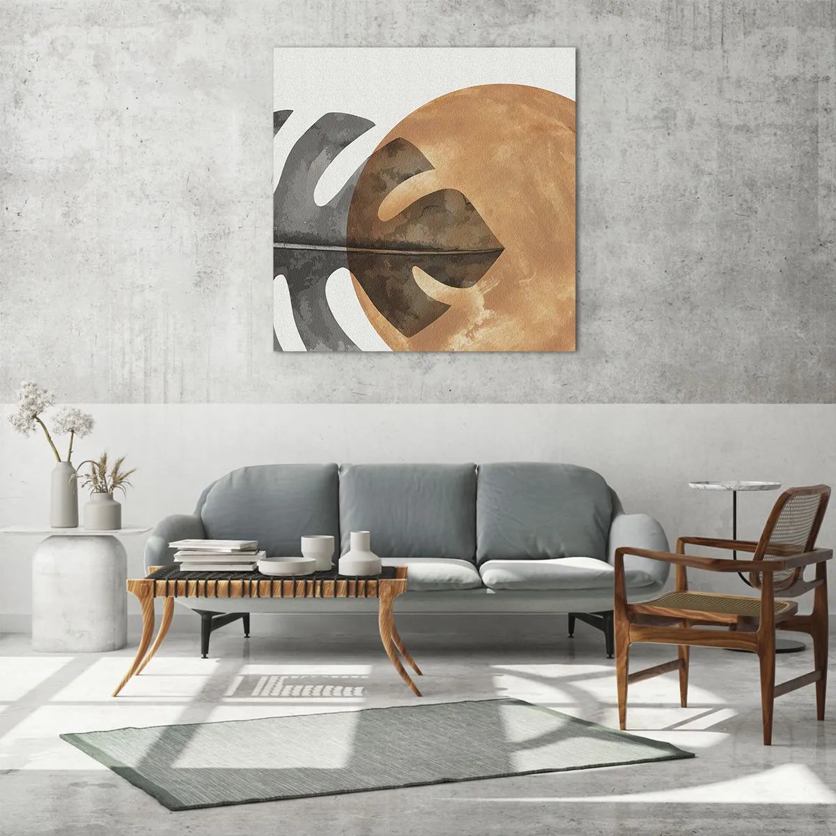 Tablou pe sticlă - Doar soarele - 70x70 cm